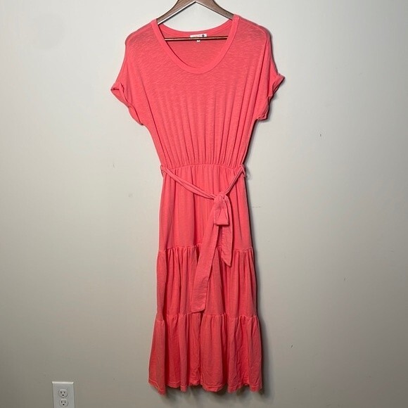 Sundry Cassia Tiered Midi Dress Size Small - Picture 1 of 7